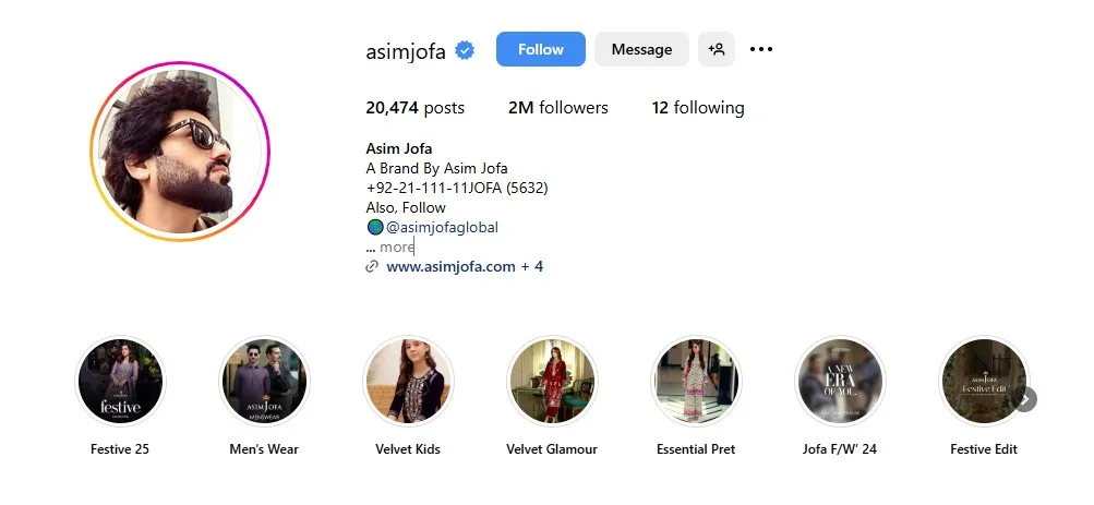 Asim Jofa instagram