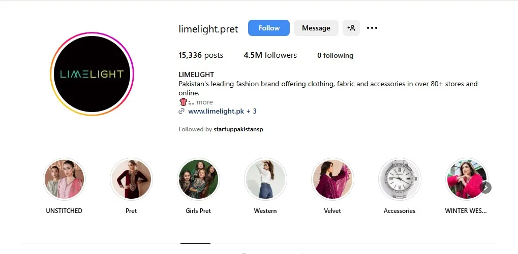 Limelight instagram