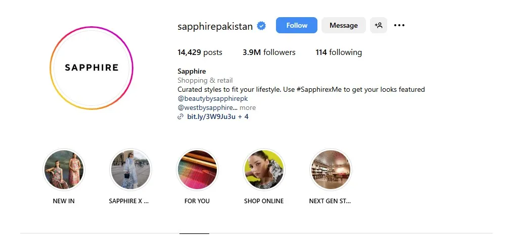 Sapphire instagram